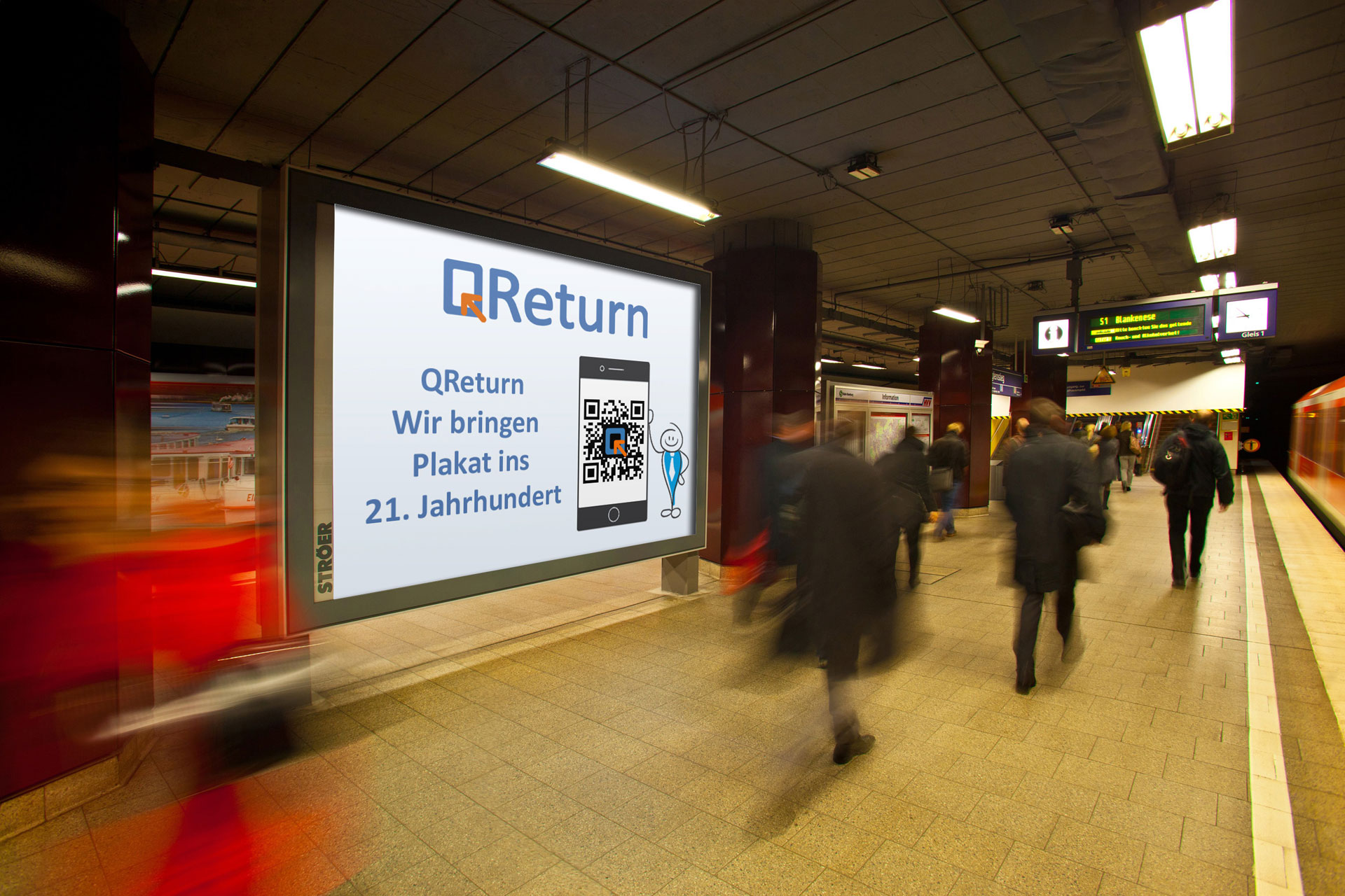 QR-Code Subway Station